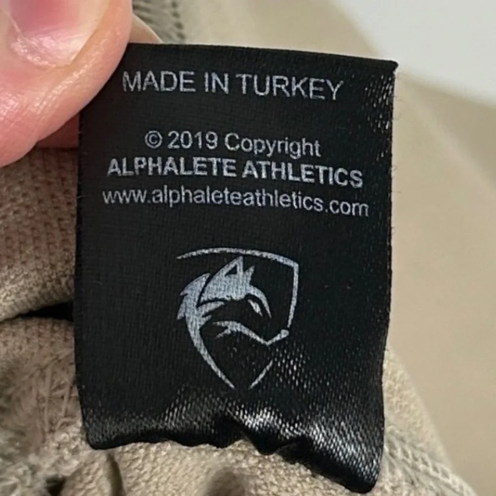 Alphalete Revival Moto Style Leggings Beige Compression Womens Sz Small Athletic - Picture 6 of 14